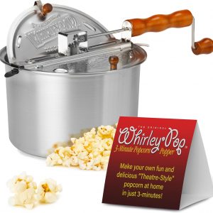 Wabash Valley Farms Pop Silver Stovetop Popcorn Popper, Regular, Silver