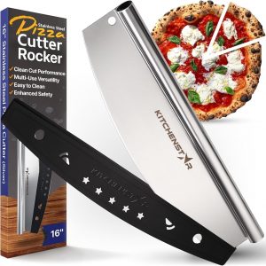 KitchenStar 16-Inch Pizza Cutter Rocker Blade - Sharp Stainless