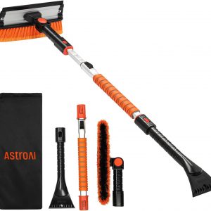 Extendable Snow Brush with Squeegee, 3 in 1
