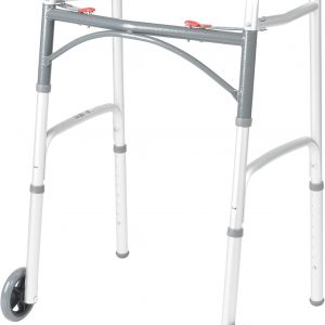 Drive Medical Two-Button Folding Walker w/ Wheels